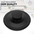 thumbnail image 4 of 4 Piece Black Rubber Sink Stopper Garbage Disposal Splash Guard Set Compatible With InSinkErator, 4 of 8