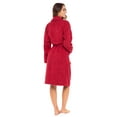 thumbnail image 4 of Women Shawl Collar Ladies Bathrobe Terry Cotton Kimono Collar Luxury Spa Robes, 4 of 6