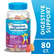 Digestive Advantage Kids Daily Probiotics, Gut Health For Kids, Natural Fruit Flavors, 80 Gummies