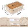 thumbnail image 3 of Fiambreras, Bento Boxes, Fiambreras, Fiambreras Antigoteo Niños y Adultos, Fiambreras Bento con 3 Compartimentos y Cubiertos caqui Jormftte LN-2366-2, 3 of 4