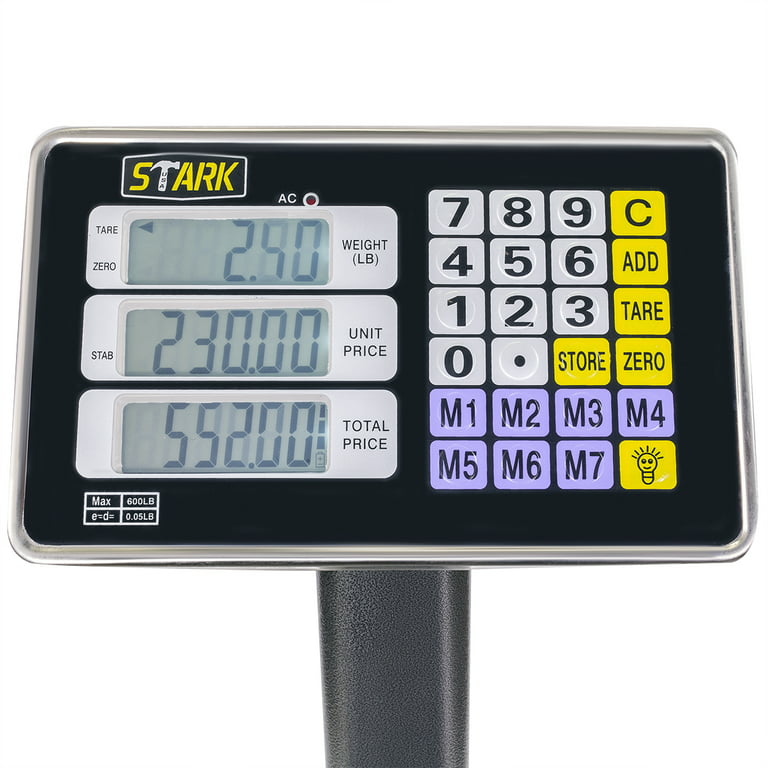AFK Floor Weighing Scales, Capacity: 600kg - Readability: 50g - Pan Size:  600 x 800mm - Cleaver Scientific