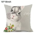 thumbnail image 2 of Easter Decorations flax Eggs Home Party Easter Pillowcase Cushion Case Pillow Cover Rabbit Bunny 7, 2 of 6