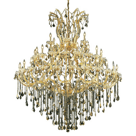 

Pendants Porch 49 Light With Golden Teak (Smoky) Crystal Royal Cut Gold size 60 in 2940 Watts - World of Classic