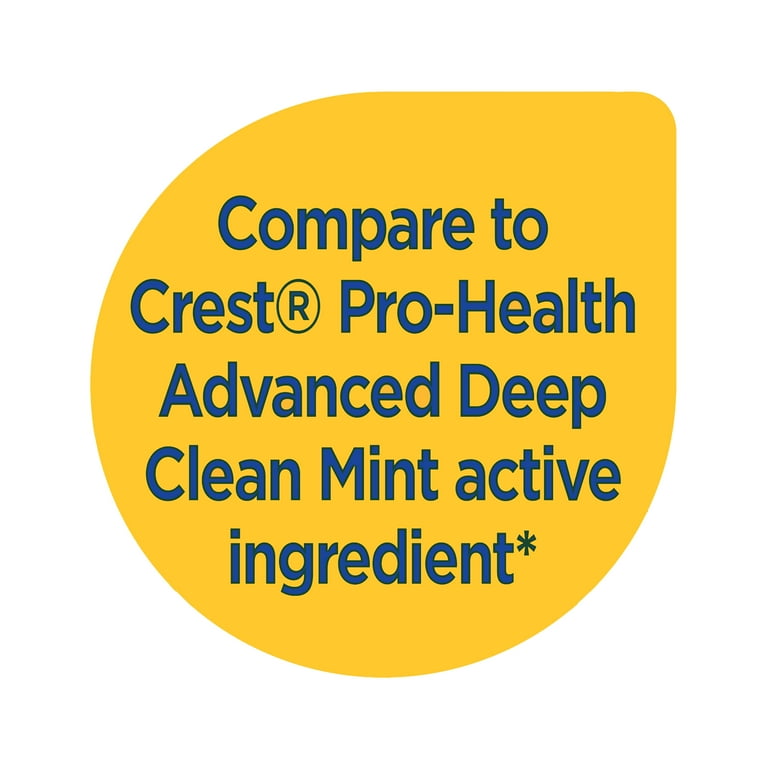 Equate Pro-Advanced Toothpaste, Deep Clean Mint, 5.1 oz, Compare to Crest® Pro-Health Advanced Deep Clean Mint Active Ingredient