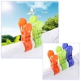 thumbnail image 4 of MasteelfCA PIXNOR 8pcs Large Sized Bright Color Plastic Beach Towel Clips Quilt Clips, 4 of 8