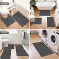 thumbnail image 6 of Enyhom Bathroom Rugs Sets of 3, Absorbent Bath Mat Non Slip Washable Bath Floor Rugs, Gray, 6 of 7