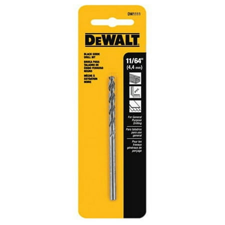 UPC: 0885911248594 | Dewalt DW1111 Heavy Duty Jobber Length Drill  11/64in Dia x 3-1/4in