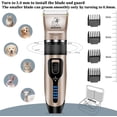 thumbnail image 6 of Dog Clippers,Professional Dog Grooming Kit, Cordless Dog Grooming Clippers for Thick Coats, Dog Hair Trimmer, Low Noise Dog Shaver Clippers, Quiet Pet Hair Clippers Tools for Dogs Cats, 6 of 7