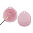 thumbnail image 5 of Unique Bargains Teardrop Shape Makeup Brush Cleaning Mat 1 Pc Pink, 5 of 6