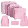 thumbnail image 1 of Bolsa de almacenamiento de viaje, conjunto de siete piezas, subenvases de cosméticos para lavado digital, bolsa de almacenamiento para ropa, zapatos, equipaje, bolsa de viaje, 1 of 1