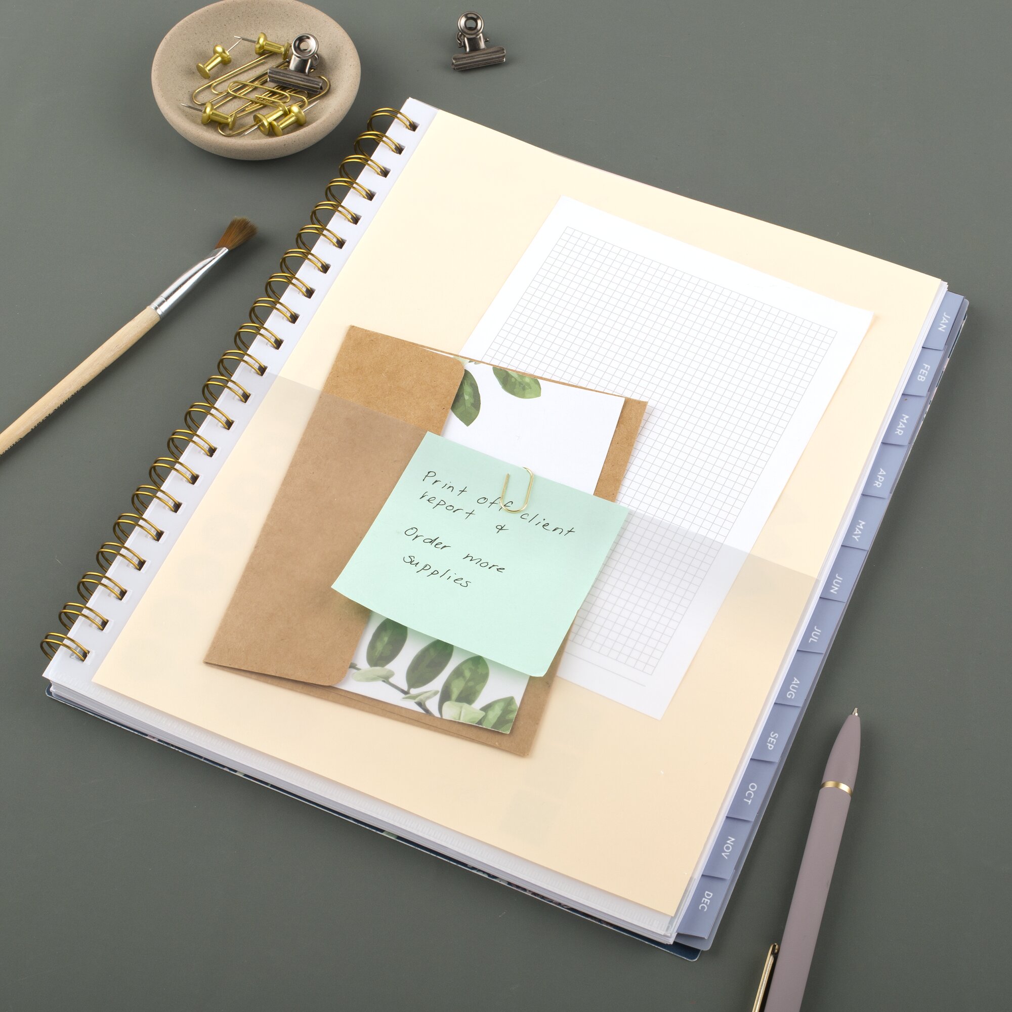 Leah Bisch for Cambridge 2026 Weekly Monthly Planner Calista Floral Large 8 12 x