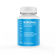 BodyBio- Kirunal Fish Oil, Non-oxidized Omega 3, 3:1 EPA to DHA for Heart and Cognitive Support, Essential Fatty Acid, 120 softgels