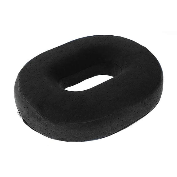 Ybomd,Donut Pillow for Tailbone,Postpartum Memory Seat Cushion,Great for Daily Sitting, Black Memory Foam Donut Cushion Relieves Tailbone Pressure, Comfortable for Office, Home and Car