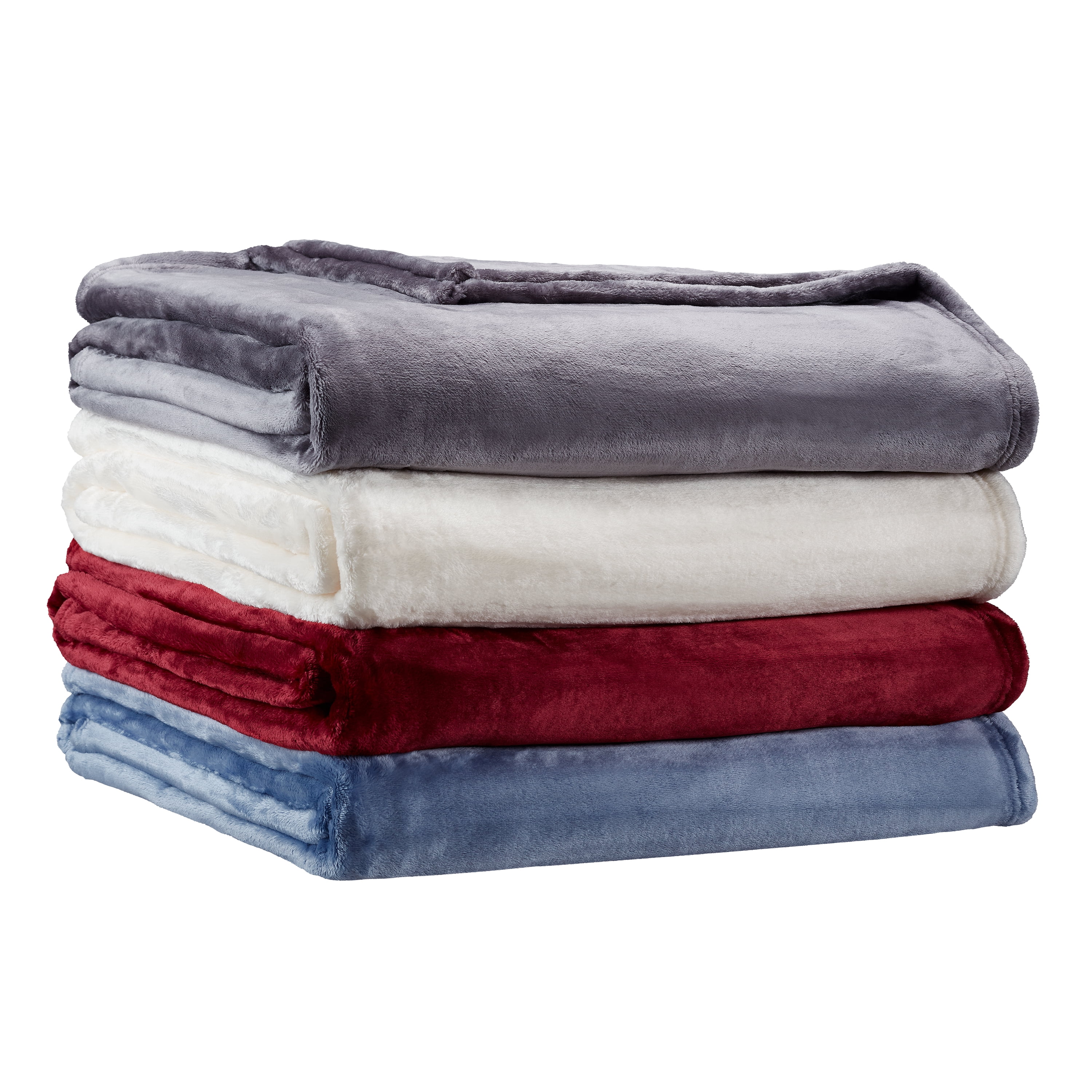 Better Homes & Gardens Luxury Velvet Plush Blanket, King, Dark Gray
