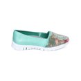 thumbnail image 2 of New Women Misbehave Nadia-1 Leatherette Floral Studded Slip On Flat Sneaker, 2 of 5