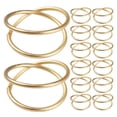 thumbnail image 1 of MERRYHAPY 14Ud Accesorios De Dorados Para Servilletas Con Doble Y, 1 of 8