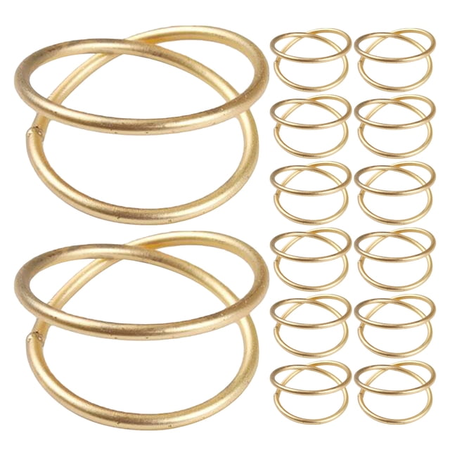 MERRYHAPY 14Ud Accesorios De Dorados Para Servilletas Con Doble Y