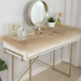 thumbnail image 1 of Nvzi Solid Color Plush Table Runner,Faux Sheepskin Decorative Shaggy Dresser Scarf,Not-Slip Desk Pad Food for Christmas Weddin,Luxury False Fur Dresser Tablecloth-khaki 40x100cm(16x39inch), 1 of 5