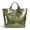 Green, variant on PVC Tote Bag for Women,Classic Plastic Kraft Paper Tote Bags for Shopping,Travel,Work,Large Reusable Grocery HandBag with Inner Pocket,Eco-Friendly Gift Bag for Mom,Sister,Besties(Coffee)