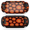 Protective Vinyl Skin Decal Cover Compatible With Sony PS Vita Playstation Orange Flowers