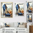 thumbnail image 4 of Designart "Blue High Heels Fashion" Fashion Woman Canvas Prints, 4 of 7