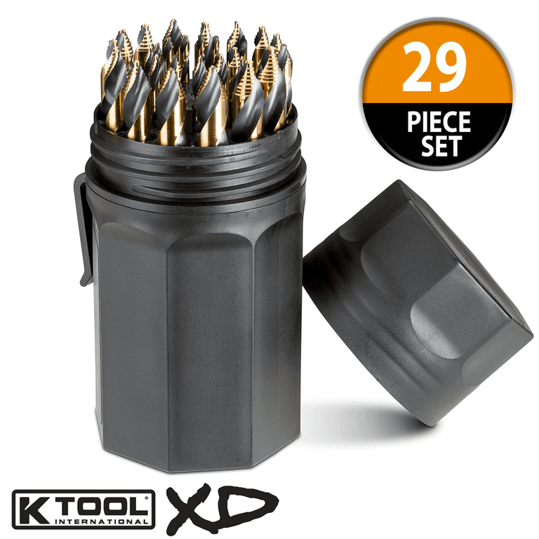 K Tool XD3106 Speedy Tip Cobalt Tungsten Drill Bit Set 1/16 to 1/2
