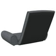 thumbnail image 3 of vidaXL Chaise de Sol Pliante Tissu Gris Foncé, 3 of 4