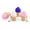 Ice Cream Set-1, variant on 3D Printed Ice Cream Keychain Cute Serve Keyring Mini Dessert Pendant with Ball Chain Kawaii Bag Charm Clicker Gift