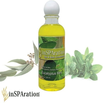 InSPAration Spa and Bath Aromatherapy, Eucalyptus Mint Liquid, 9 oz