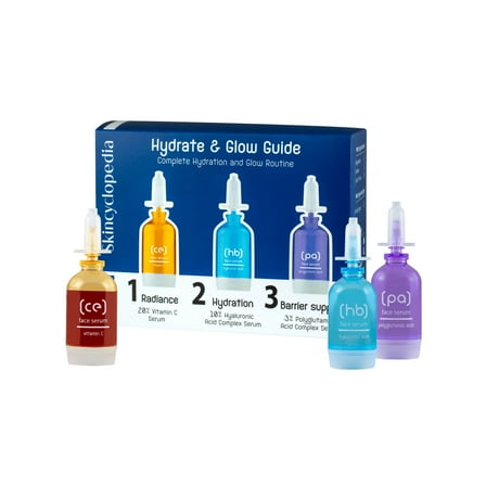 Skincyclopedia Hydrate & Glow Face Serum – Brightening & Moisturizing Formula for Smooth, Radiant, Healthy-Looking Skin