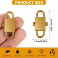 thumbnail image 5 of Dsseng Tyqour10 Pcs Double-Button Zipper Clips Zipper Locks Anti Theft for Backpacks Suitcases Purses Metal Clip Buckles Shorten Clasps for Chain Strap Bag, 5 of 5