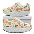 thumbnail image 1 of Regalo del día del maestro Zapatos de mujer con estampado digital de dibujos animados Zapatos de aumento de altura para niñas Zapatos escolares Zapatos, 1 of 5