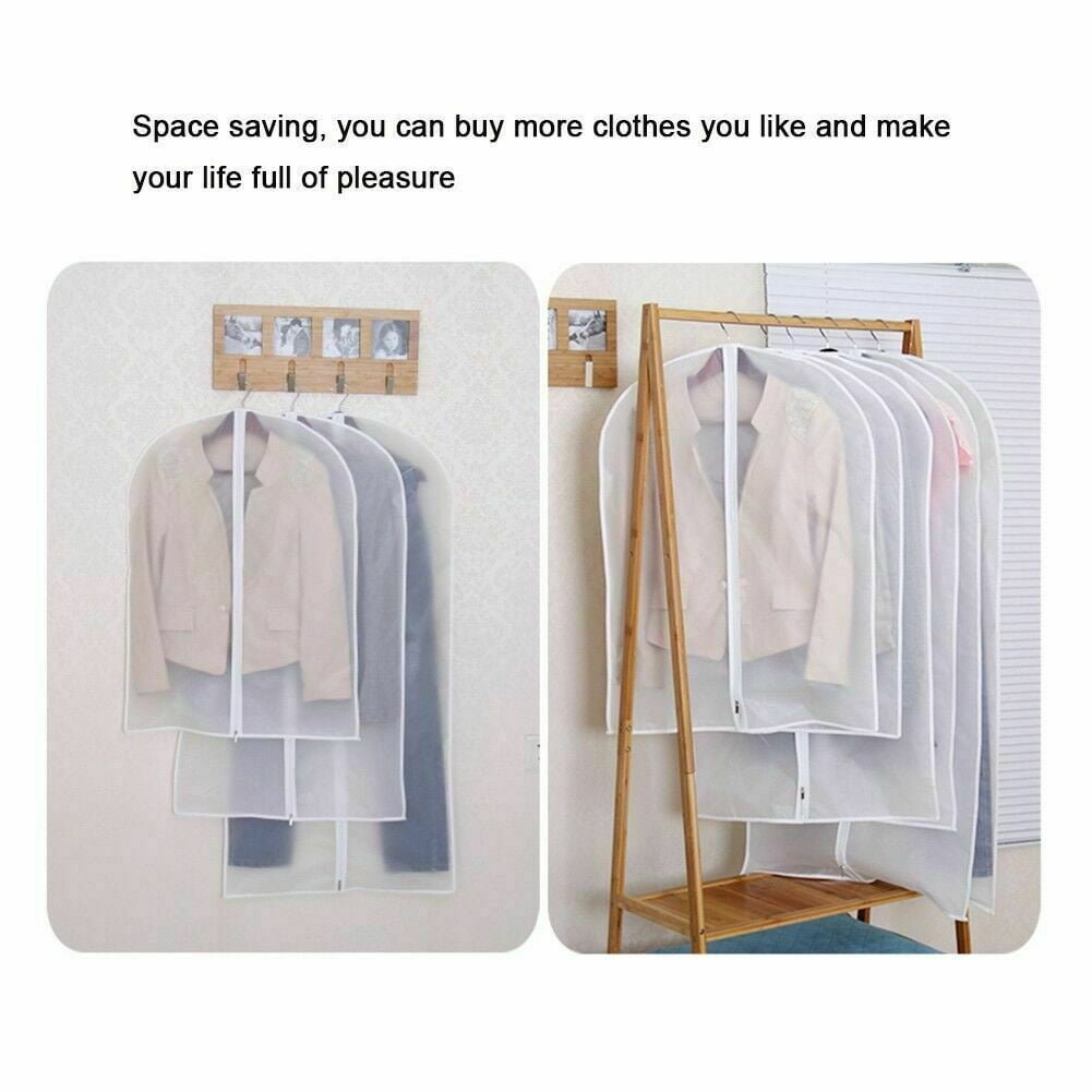 6 x Garment Bag Suit Storage Cover Dress Clothes Coat Dustproof Protector Travel