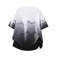 thumbnail image 6 of Generic Mens Graphic Print Shirts Crewneck Short Sleeve Summer Beach Shirt Causal Stylish Gradient Color Graphic Tee Shirts, 6 of 6