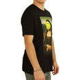 thumbnail image 2 of Elevenparis Mens Smiley Mona Lisa Graphic T-Shirt, Black, Large, 2 of 4