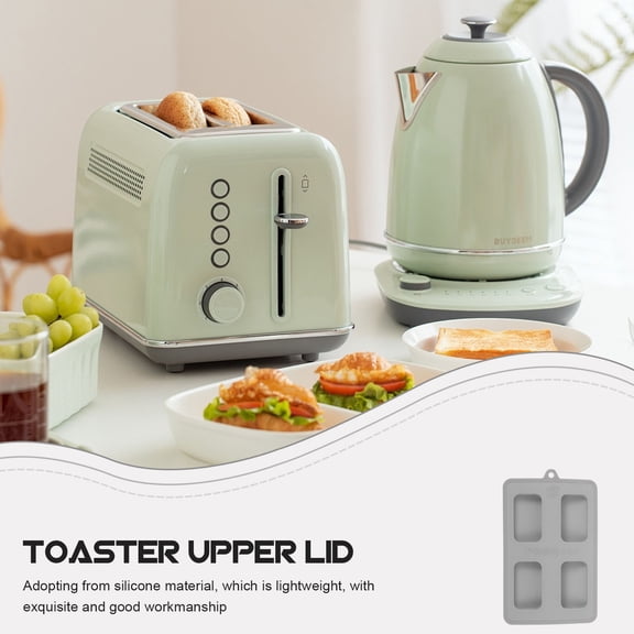HEATSHAKING Toaster Cover Bread Machine Cover Grey 1Set