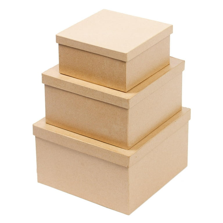 Factory Direct Craft Paper Mache Book Box Set, 6 3/4'' Long x 5 1
