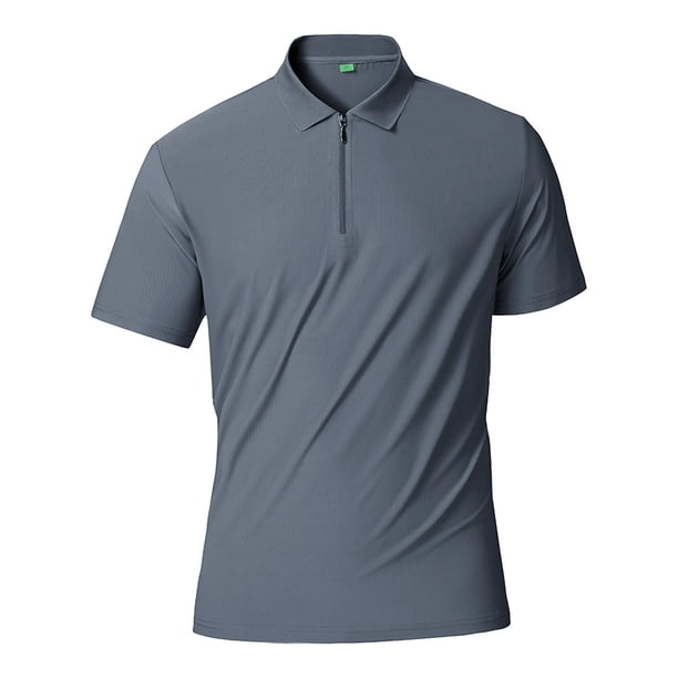 pstuiky Camisas de vestir de manga corta para hombre, Camisa informal de manga corta de color liso para hombre, cuello redondo y manga corta, de verano camisetas de hombre xxxl