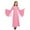 Pink, variant on YONGHS Medieval Princess Costume for Girls Chiffon Bell Long Sleeve Maxi Gown Renaissance Dress Black 8