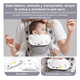 thumbnail image 3 of Cangurera Bebe Mochila Portabebés Canguros Ergonómica Asiento Belug, Gris, 3 of 4
