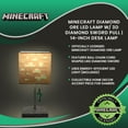 thumbnail image 7 of Minecraft Diamond Ore LED Lamp w/ 3D Diamond Sword Pull | 14-Inch Desk Lamp, 7 of 7