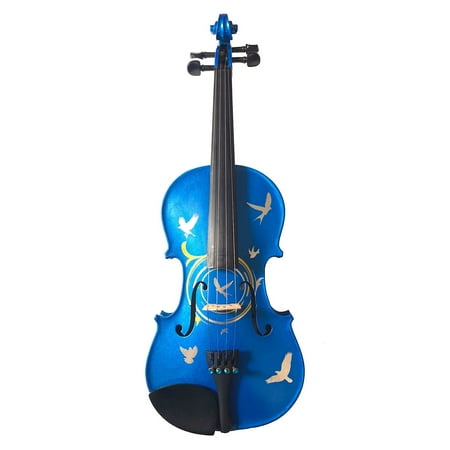 Rozanna's Bird Heaven Silver Metallic Blue Violin Outfit 4/4