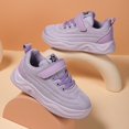 thumbnail image 5 of B91xZ Sneakers for Girls Toddler Shoes Fashion All Seasons Children Sports Girls Flat Lightweight Mesh Breathable And Comfortable Solid Lace Up Sneakers (Z8-Purple,12), 5 of 7