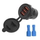 thumbnail image 2 of Estación de carga USB para coche a prueba de cortocircuitos 3 puertos USB alta velocidad con interruptor de encendido para motocicleta de 12-24V ANGGREK Otros, 2 of 8