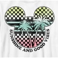 thumbnail image 2 of Boy's Mickey & Friends Checkered Sunshine and Good Vibes Graphic Tee White X Small, 2 of 4