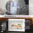 thumbnail image 4 of 4 Pack Bento Lunch Box 3 Compartment Lunch Containers for Adults,Plastic Divided Food Meal Prep Containers Reusable,for Work and Travel, 4 of 5