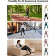 thumbnail image 3 of Resistance Band Leggings for Women — Built-In Bands, High-Waist Butt-Lift Look, Seamless Stretchy Workout Tights, 3 of 7