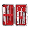thumbnail image 3 of Nail Clippers Set Twezzer Set Peicure Set Manicure Clippers Set For Travel For Salon For Home Wine Red, 3 of 8
