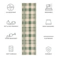 thumbnail image 6 of Safavieh Courtyard Benjamin Plaid Indoor/Outdoor Runner Rug, Green/Beige, 2'3" x 12', 6 of 10