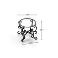 thumbnail image 6 of Tcbosik 3-Piece Glass Living Room Table Set - Coffee Table & Side Table with Metal Frame - Round Table Set for Home Office Bedroom - Black, 6 of 10